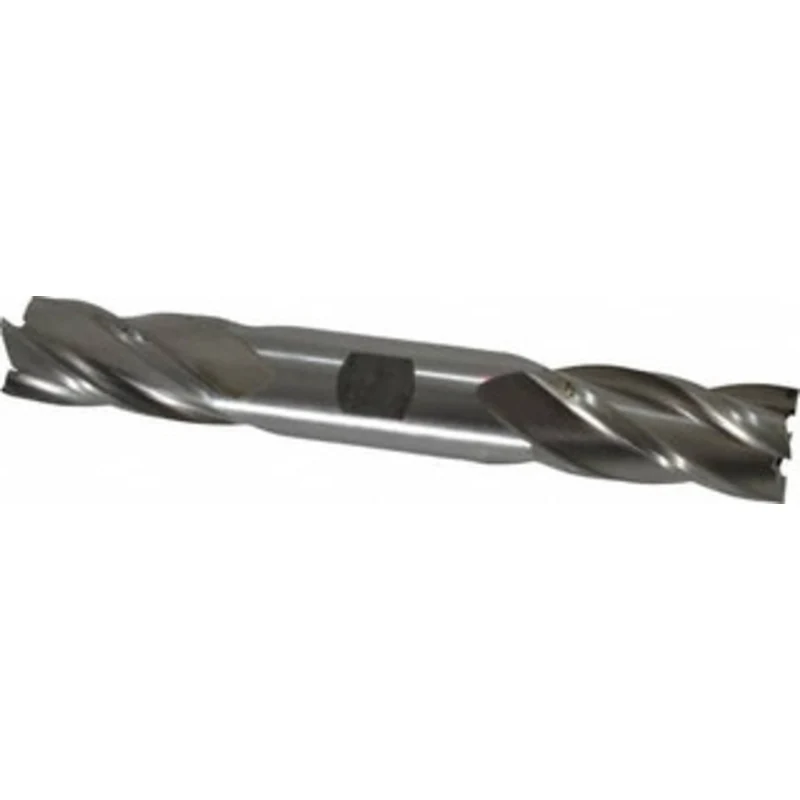 Value Collection 7/8, 1-7/8 LOC, 7/8 Shank Diam, 6-1/8 OAL, 4 Flute, High Speed Steel Square End Mill Double End, Unc...
